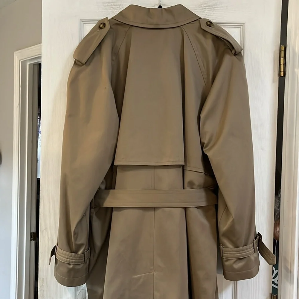 STAFFORD ALL WEATHER TRENCH COAT KHAKI TAN SIZE 42R NEW WITH TAGS